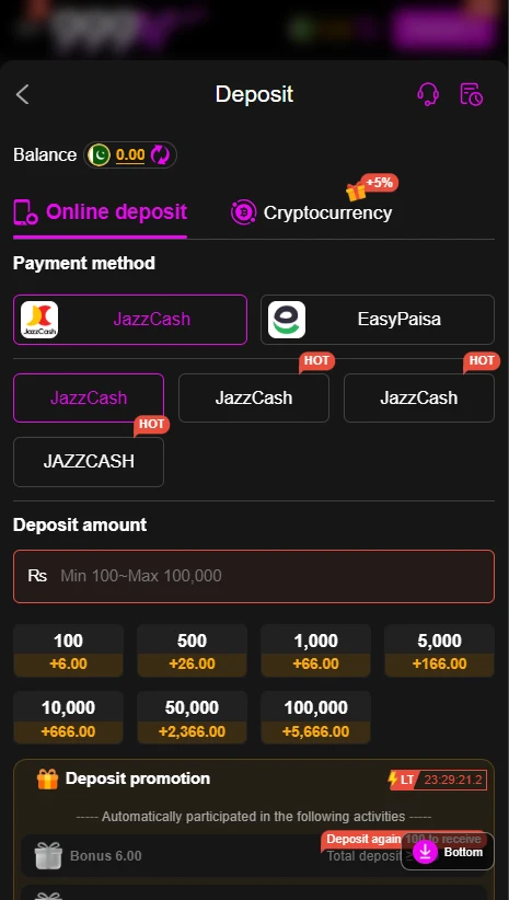 999v Deposit