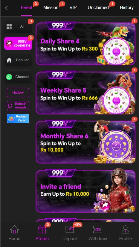 999v offers